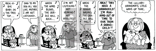 Cathy Classics on Tuesday December 28, 1993 Comic Strip