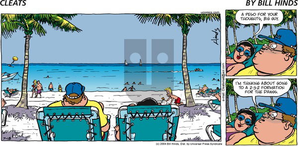 Cleats on Sunday July 18, 2004 Comic Strip