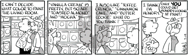 Drabble on Saturday July 19, 2003 Comic Strip