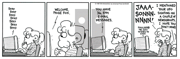 FoxTrot on Friday April 11, 1997 Comic Strip