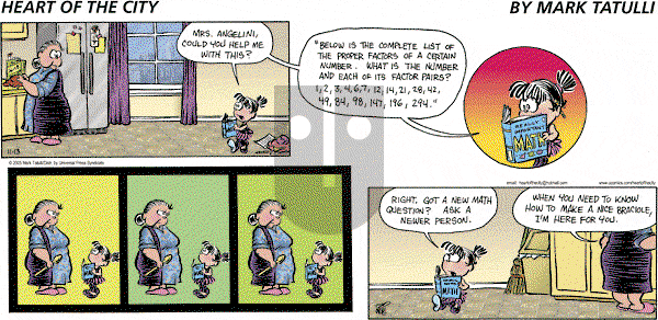 Heart of the City on Sunday November 13, 2005 Comic Strip