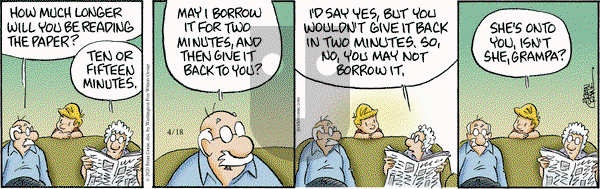 Pickles - Saturday April 18, 2020 Comic Strip