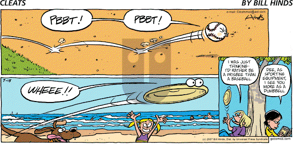 Cleats - Sunday July 15, 2007 Comic Strip