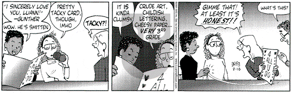 Luann on Friday February 16, 2001 Comic Strip