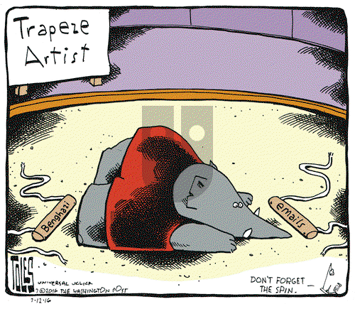 Tom Toles on Tuesday July 12, 2016 Comic Strip