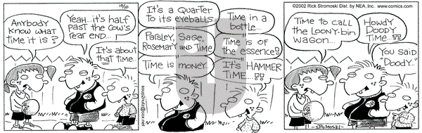 Soup to Nutz - Old on Thursday October 10, 2002 Comic Strip
