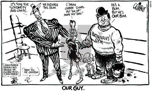 Pat Oliphant on Wednesday August 19, 1992 Comic Strip