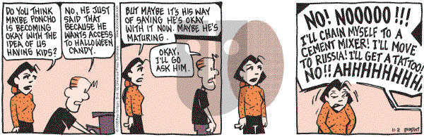 Pooch Cafe on Thursday November 2, 2006 Comic Strip