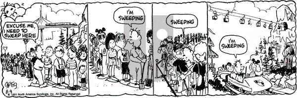 Luann on Friday August 9, 1991 Comic Strip