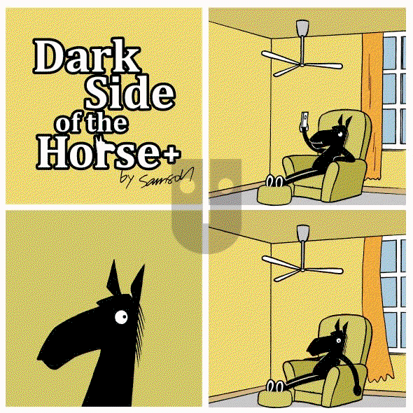 Dark Side of the Horse on Monday April 8, 2019 Comic Strip