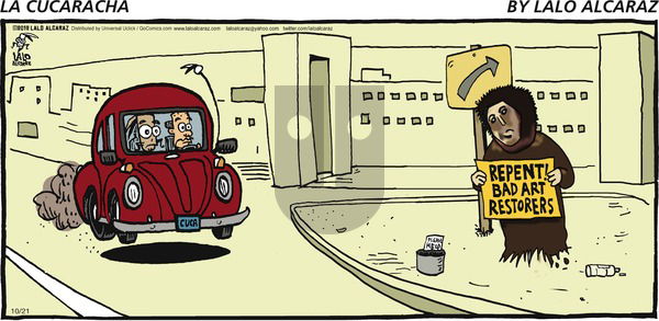 La Cucaracha on Sunday October 21, 2012 Comic Strip