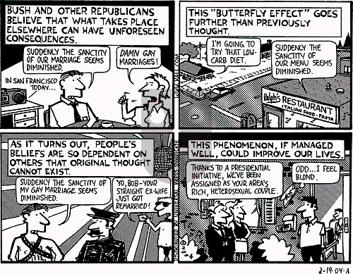 Ted Rall on Thursday February 19, 2004 Comic Strip