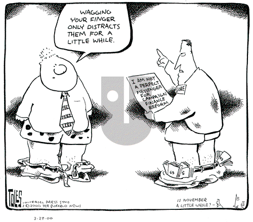Tom Toles on Wednesday March 29, 2000 Comic Strip