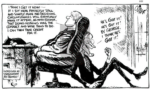 Pat Oliphant on Wednesday February 23, 1994 Comic Strip