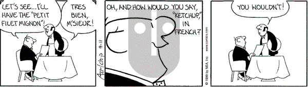 The Born Loser - Saturday September 11, 1999 Comic Strip