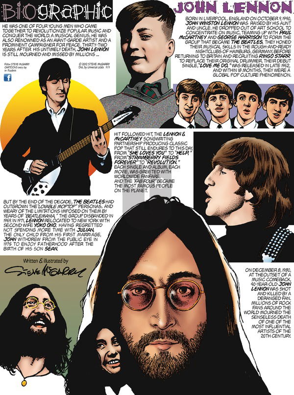 Biographic on Sunday November 11, 2012 Comic Strip