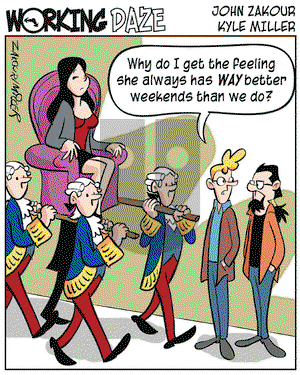 Working Daze on Monday November 15, 2004 Comic Strip