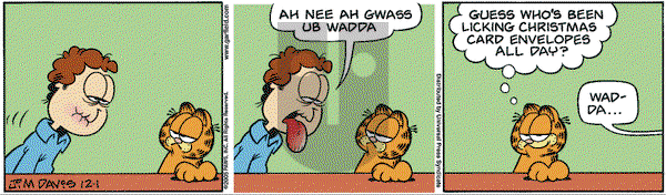 Garfield on Thursday December 1, 2005 Comic Strip