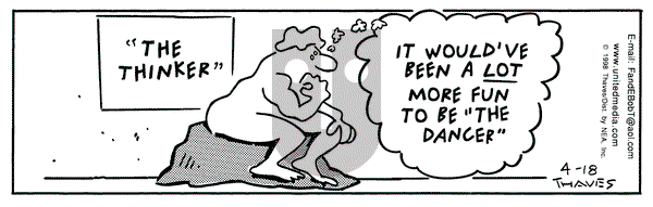 Frank and Ernest on Saturday April 18, 1998 Comic Strip