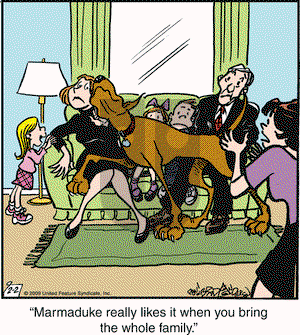 Marmaduke on Monday February 2, 2009 Comic Strip
