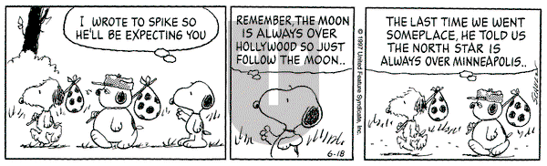 Peanuts on Wednesday June 18, 1997 Comic Strip