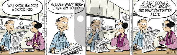 Baldo on Tuesday January 19, 2016 Comic Strip