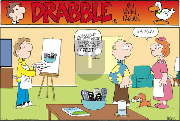 Drabble on Sunday April 3, 2016 Comic Strip