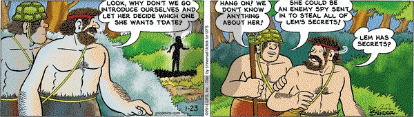 Alley Oop on Thursday January 23, 2014 Comic Strip