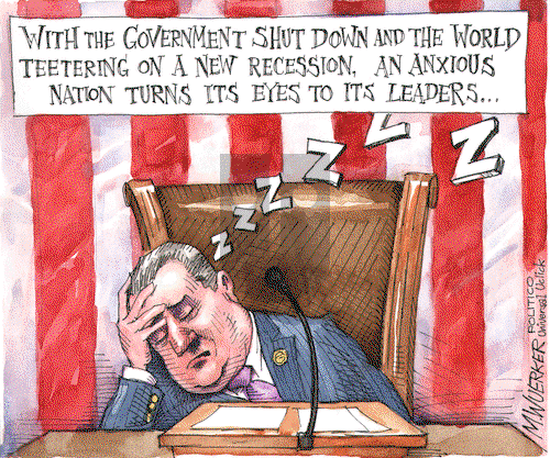 Matt Wuerker - Monday October 7, 2013 Comic Strip