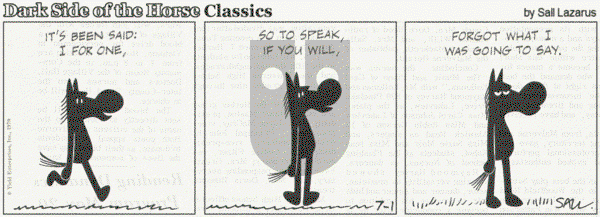 Dark Side of the Horse - Wednesday July 1, 2020 Comic Strip
