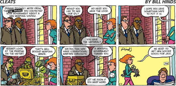 Cleats on Sunday March 4, 2007 Comic Strip