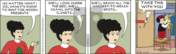 Nancy on Monday December 24, 2018 Comic Strip