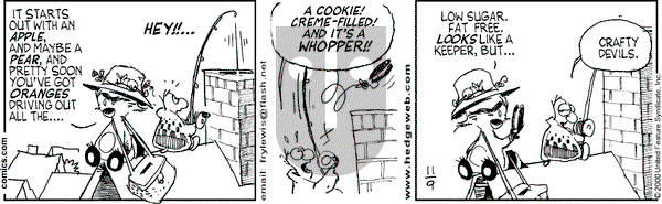 Over the Hedge on Thursday November 9, 2000 Comic Strip