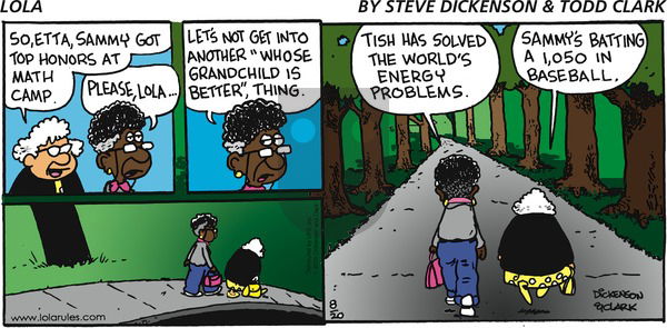 Lola on Sunday August 20, 2006 Comic Strip