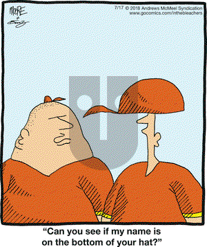 In the Bleachers on Tuesday July 17, 2018 Comic Strip