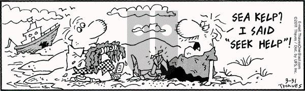 Frank and Ernest on Thursday March 31, 2011 Comic Strip