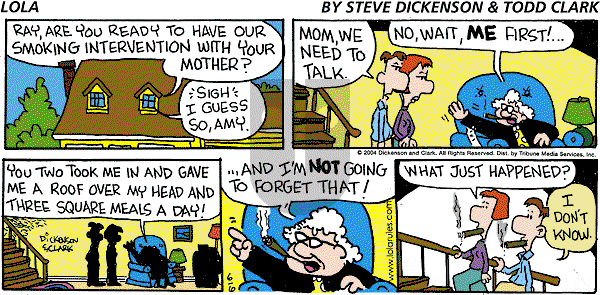 Lola on Sunday June 6, 2004 Comic Strip