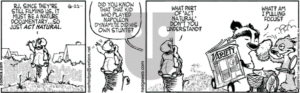Over the Hedge on Wednesday June 22, 2005 Comic Strip