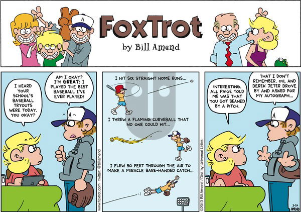 FoxTrot on Sunday March 24, 2013 Comic Strip