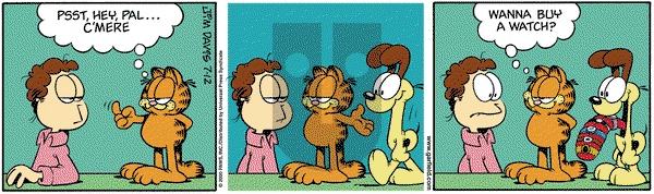Garfield - Wednesday July 12, 2000 Comic Strip