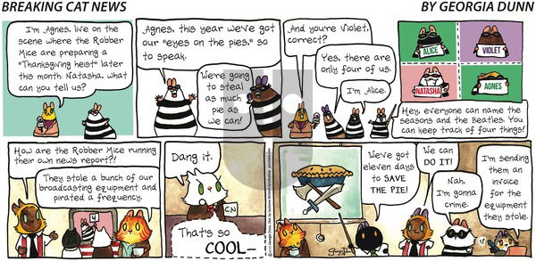 Breaking Cat News on Sunday November 17, 2019 Comic Strip