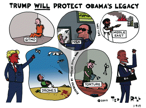 Ted Rall on Monday January 9, 2017 Comic Strip
