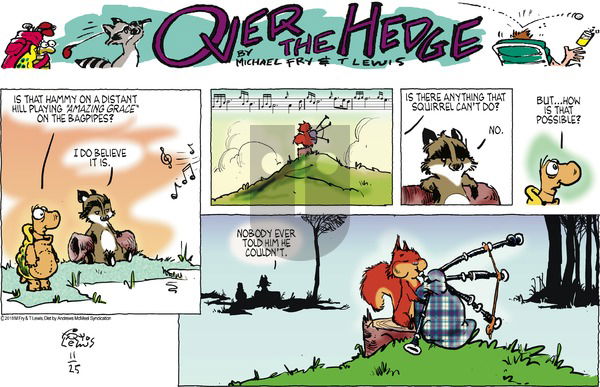 Over the Hedge on Sunday November 25, 2018 Comic Strip