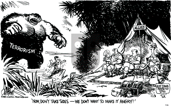 Pat Oliphant - Tuesday July 9, 1985 Comic Strip