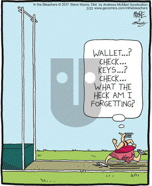 In the Bleachers on Wednesday February 22, 2017 Comic Strip
