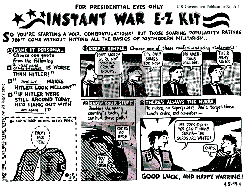 Ted Rall on Thursday April 8, 1999 Comic Strip