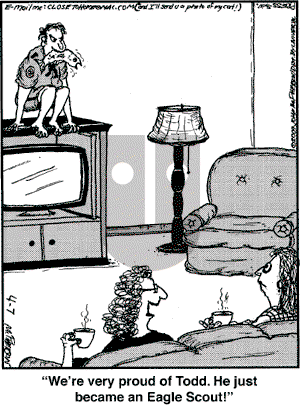 Close to Home on Tuesday April 7, 2009 Comic Strip