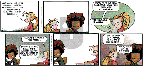 The Boondocks - Sunday February 6, 2000 Comic Strip