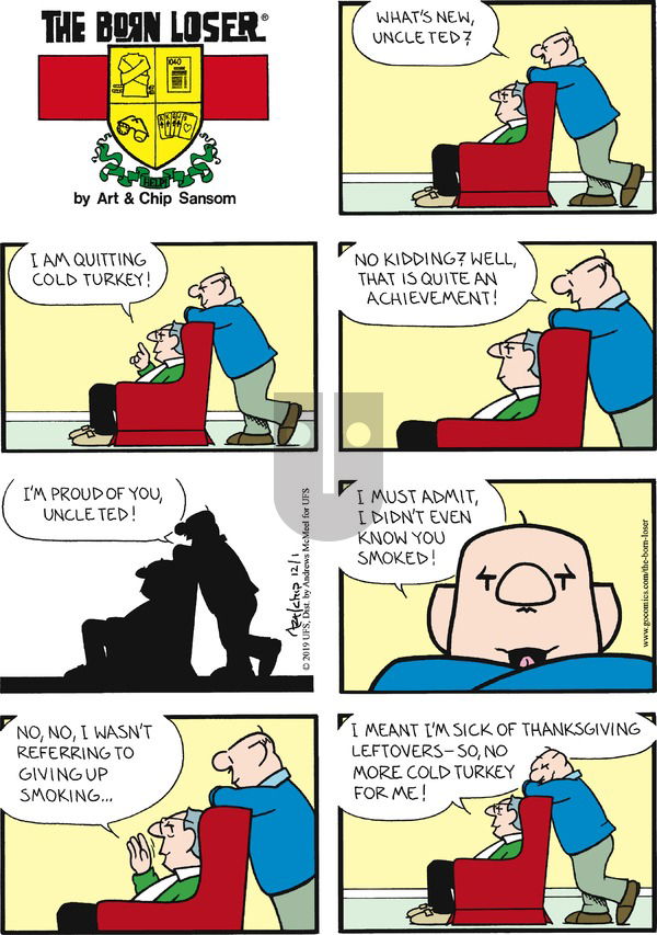 The Born Loser on Sunday December 1, 2019 Comic Strip