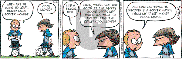 Cleats - Tuesday February 19, 2008 Comic Strip